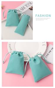 Saco de Veludo Personalizado para Embalagem de Joias Pequeno Ecológico com Cordão e Logotipo - Product Image 6