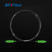 SC APC - SC APC FTTH Jumper Kabel Fiber Optik Singlemode Tak Terlihat dengan Selubung Nilon