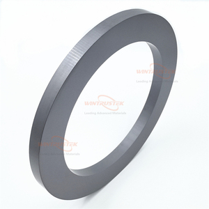 Grande anello ceramico in carburo di boro resistente ad alta pressione B4C - Product Image 2