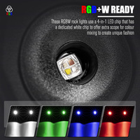 LIGHTFOX-Luz LED de todoterreno, 4x4, impermeable, Control por aplicación, para camiones, 4 Pods, multicolor, RGBW, Rock Light