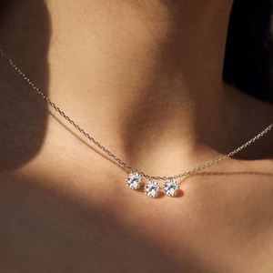 ผู้จัดจำหน่ายเครื่องประดับดีแลม สร้อยคอแบบโซ่เคลือบทองคำขาว 14K ไม่หมอง ขนาด 4 มม. 5 มม. 6 มม. ประดับด้วยวงกลมเซอร์โคเนีย 5A พร้อมพู่ห้อย - Product Image 6
