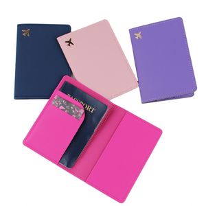 Funda de Pasaporte Personalizada de Cuero PU con Diseño de Avión en Blanco y Negro, Venta al por Mayor para Hombres y Mujeres, Porta Tarjetas de Visita - Product Image 3
