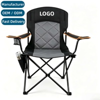 Chaise de camping YUGUO avec porte-gobelet, logo personnalisé OEM, chaise pliable robuste pour activités de plein air