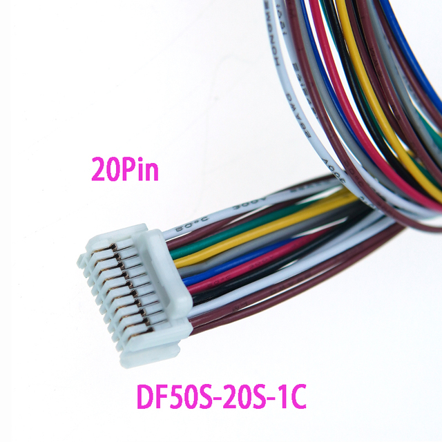 DF50S-20S-1C 1.0mm Pitch 20Pin Cable 28AWG Single End Wiring Harness for Medical Equipment & Sensor Module