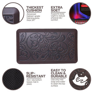 <span class=keywords><strong>Tapis</strong></span> <span class=keywords><strong>de</strong></span> cuisine antidérapant anti-fatigue en PU personnalisé Sheepmats Antique Dark, <span class=keywords><strong>tapis</strong></span> <span class=keywords><strong>de</strong></span> sol <span class=keywords><strong>doux</strong></span> et lisse pour <span class=keywords><strong>chambre</strong></span> à coucher - Product Image 2