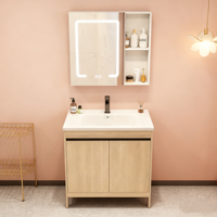 Vente en gros de derniers meubles pour salle de bains avec lavabo Armoire de salle de bains étanche avec miroir intelligent