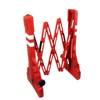 Barrière de sécurité portable extensible en plastique, remplissable d'eau, rétractable, pliable, clôture de circulation, réflecteur prismatique haute intensité