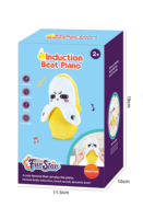 Jouet musical interactif en peluche banane avec piano à induction pour enfants