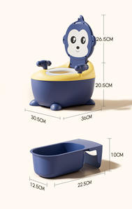 Asiento de Inodoro de Plástico para Niños, Dispositivo de Entrenamiento Mágico para Ir al Baño para Niñas y Niños, para Entrenamiento de Orinal y Asiento - Product Image 6