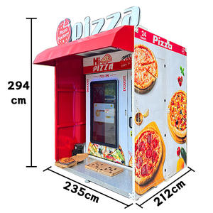 Distributeur automatique de pizzas sans pilote 24 heures sur 24, livraison de restauration <span class=keywords><strong>rapide</strong></span> pour les grands centres commerciaux paiement par pièces pour café pizza - Product Image 2