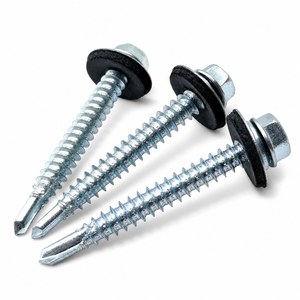 Vis autoperceuses à tête hexagonale avec bride et joint EPDM, filetage grossier, certifiées TUV, pour solutions de fixation en construction - Saitong Hardware - Product Image 1