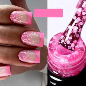 <span class=keywords><strong>Vernis</strong></span> <span class=keywords><strong>à</strong></span> ongles <span class=keywords><strong>semi</strong></span>-<span class=keywords><strong>permanent</strong></span> 7ml Snow Jelly, laiteux, pailleté, effet neige, UV, pour nail art - Product Image 2