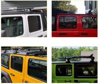 ApexRide Ventes chaudes Accessoires de voiture tout-terrain 4x4 Porte-bagages de toit en aluminium pour Jeep Wrangler JK JL JT