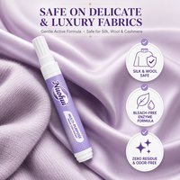 Stylo Détachant Instantané pour Vêtements et Tissus – Portable pour le Voyage – Élimine les Taches de Café, de Sang, de Vin, d'Huile et d'Encres