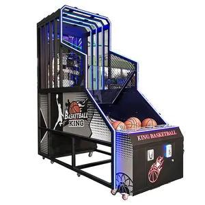 Riteng सिक्का संचालित आर्केड 1/2 प्लेयर लक्जरी इनडोर शूटिंग मनोरंजन पागल dunkers आर्केड स्ट्रीट बास्केटबॉल खेल मशीन