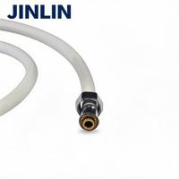 Tuyau de Douche Flexible en PVC JINLIN au Design Moderne 1,5m 2m Personnalisable Anti-Torsion Anti-Explosion Anti-Fuite Haute Pression pour Douchette à Main
