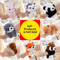 Bracelet en peluche Capybara Capibala pour filles, bracelet de poignet pour enfants, rembourrage en coton PP, 7-14 ans