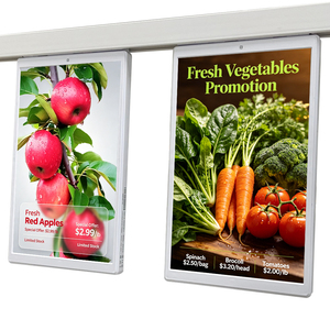 เครื่องเล่นโฆษณา LCD สองหน้า ขนาด 10.1 นิ้ว สีสันสดใส พร้อมระบบตอบสนองแบบเรียลไทม์ ป้ายราคาอิเล็กทรอนิกส์สำหรับซูเปอร์มาร์เก็ต - Product Image 1