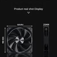 Ventilateur de refroidissement pour boîtier d'ordinateur Wankang 12V 90x90x25mm, roulement fluide, 30dBA silencieux, 85CFM, 40000 heures, support OEM