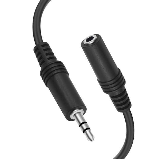 All-copper 0.5m / 1m stereo 1/8 TRS 3.5mm male-to-female headphone microphone extension cable in stock