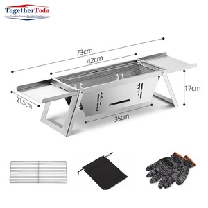 Parrilla Portátil Plegable de Carbón para Exteriores, de Acero Inoxidable, sin Instalación, para el Hogar - Product Image 6