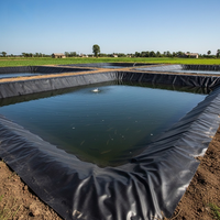 Bâche de bassin agricole robuste en PVC enduit, étanche et anti-fuite pour étangs à poissons et réservoirs