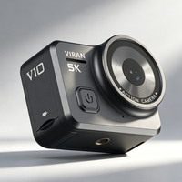 Cámara de Acción Personalizable con Visión Nocturna, Buena Calidad de Imagen, Grabación de Video 5K, Pantalla Táctil de 2.0'', Portátil, Resistente al Agua, WiFi, V10