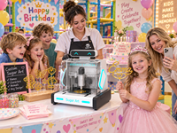Imprimante 3D de sucre, machine à art sucré personnalisée pour la décoration de mariage, d'anniversaire ou de fête