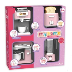 Juego de Electrodomésticos de Cocina de Juguete, Cafetera Eléctrica, Batidora, Licuadora y <span class=keywords><strong>Tostadora</strong></span> de Juguete, Juego de Simulación de Cocina para Niños - Product Image 2