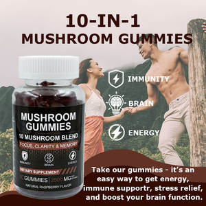 Vitaminas y Suplementos de Marca Privada, Extracto de Super Hongos, Gomitas de Melena de León para Reforzar el Sistema Inmunológico, Superalimento - Product Image 2