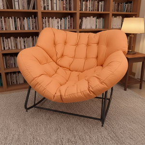 Nouveau Canapé d'Angle pour Couples, Chaise de Salon Moderne pour Intérieur et Véranda, Meuble de Jardin avec Structure Métallique et Rembourrage en Éponge - Product Image 1