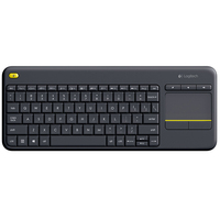 Baru untuk K400 Plus Slim Wireless 2.4Ghz Touchpad Keyboard USB Multi Keys Hitam