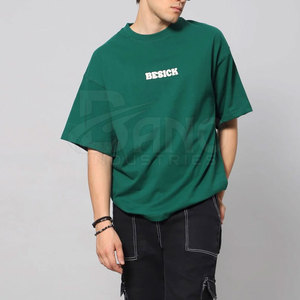 เสื้อยืดพิมพ์ลายพัฟสีพื้นน้ำหนักเบาทำจากผ้าฝ้าย/เส้นใยไม้ไผ่ - Product Image 2