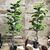 Pohon Bonsai Pinus Plastik Kustom |   Bonsai Buatan Premium untuk Hotel Restoran-Tahan Air Tampilan Alami
