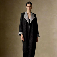 Abaya plissée Miyake de luxe, grande taille, robe conservatrice, peut être associée à des vêtements de prière musulmans pour femmes, à porter devant et derrière, pour le Ramadan.