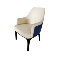 Fauteuils d'appoint modernes de luxe en cuir PU pour hôtels, cafés, salles à manger et salons, avec accoudoirs