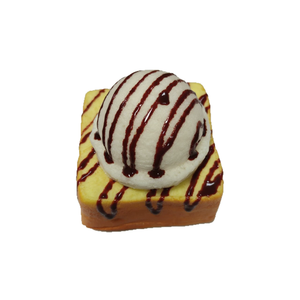 Juguete antiestrés de goma con forma de tostada de helado, juguete antiestrés de pan de helado, juguete antiestrés de mano pegajosa de rebote lento - Product Image 3