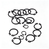 Durable Carbon Steel Type A Shaft Retaining Ring Elastic External Circlip For Mechanical Fastening