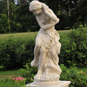 Statue de femme grecque en pierre naturelle sculptée à <span class=keywords><strong>la</strong></span> main, décoration de jardin extérieur BLVE, sculpture de <span class=keywords><strong>dame</strong></span> en marbre - Product Image 4