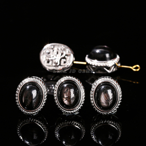 JD GEMS Aleación de piedras preciosas semipreciosas Multi & Mix Accesorios de piedras preciosas Caja mágica de aleación ovalada natural para la fabricación de joyas - Product Image 3