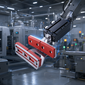 Cylindre de serrage pneumatique 2015D à double couche en alliage d'aluminium avec détection magnétique pour robot de moulage par injection - Product Image 2