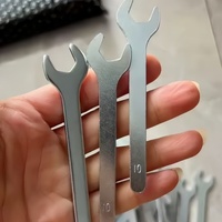 Llave Inglesa Plana Delgada de Aleación con Logotipo Láser Personalizado, de Una Sola Punta Abierta, Métrica, de Grado Industrial, para Montaje y Mantenimiento de Equipos, Herramientas Manuales