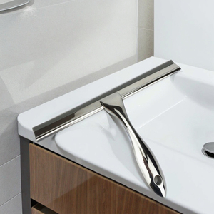 Tergivetro in Acciaio Inox con Manico in Metallo e Foro Rotondo per Pulizia <span class=keywords><strong>Bagno</strong></span> e Vetri Auto - Product Image 4