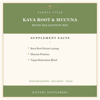 Mélange pour l'humeur : 250mg de racine de Kava et Mucuna – Soutien au sommeil et à la relaxation pour adultes, végétalien, sans OGM, saveur fruitée, en poudre – OEM/ODM