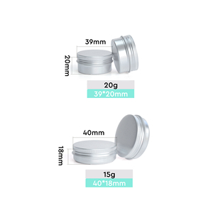 Crème pour les mains MERRYNEWON, pot rond avec bouchon à vis, finition mate, impression couleur, soins personnels, pot en aluminium de 15 g avec porte-clés - Product Image 2