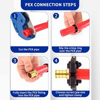 Lot de 10 raccords de plomberie en cuivre pour PEX, adaptateur à sertir mâle 3/4" avec tête hexagonale et filetage NPT en laiton F1807