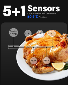 Termómetro Digital Inalámbrico Inteligente para el Hogar BFOUR BF-70 con Wi-Fi, de Plástico, para Cocina y Carne - Product Image 4