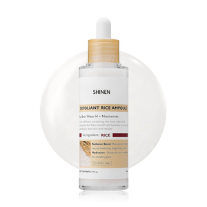 Bán buôn nhãn hiệu riêng vỏ bắn Glow gạo trắng mặt tẩy tế bào chết Ampoule lỏng Peel huyết thanh - Product Image 1