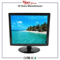 Moniteur LED TFT HCWY 15'' - Rapport d'aspect 4:3 - VGA - DC12V - Remplacement pour bureau professionnel