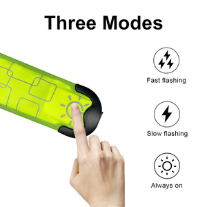 Gelang tepuk LED reflektif Keamanan lari gelang jepret cahaya dapat diisi ulang Logo USB C Kustom - Product Image 4